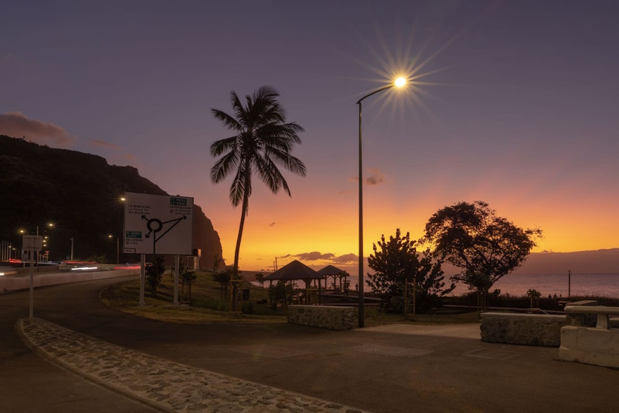 Photo du Nouveau Pont, rivière Saint-Denis, La Réunion. Dossier éclairage extérieur