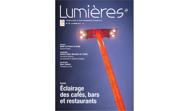 Lumières n°12 – Octobre 2015 : Eclairage des cafés, bars et restaurants