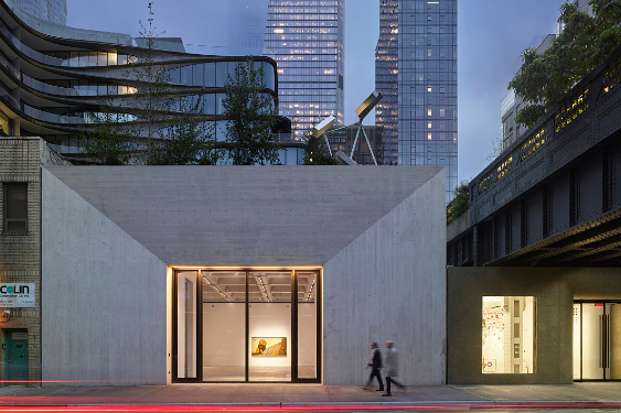 Kasmin Gallery, New York, mise en lumière par Erco