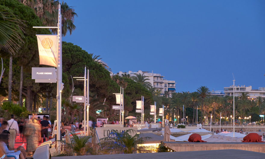 À l’affiche à Cannes : mobilier signal sur La Croisette