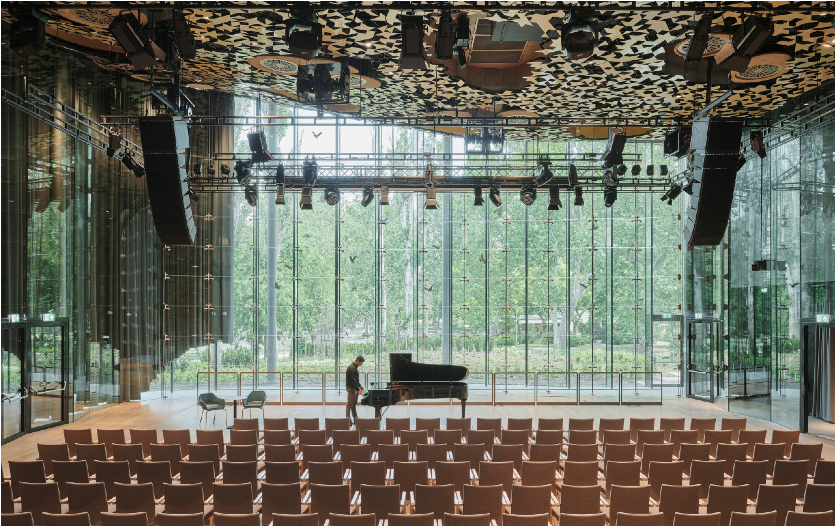 Maison de la Musique à Budapest éclairée par ERCO